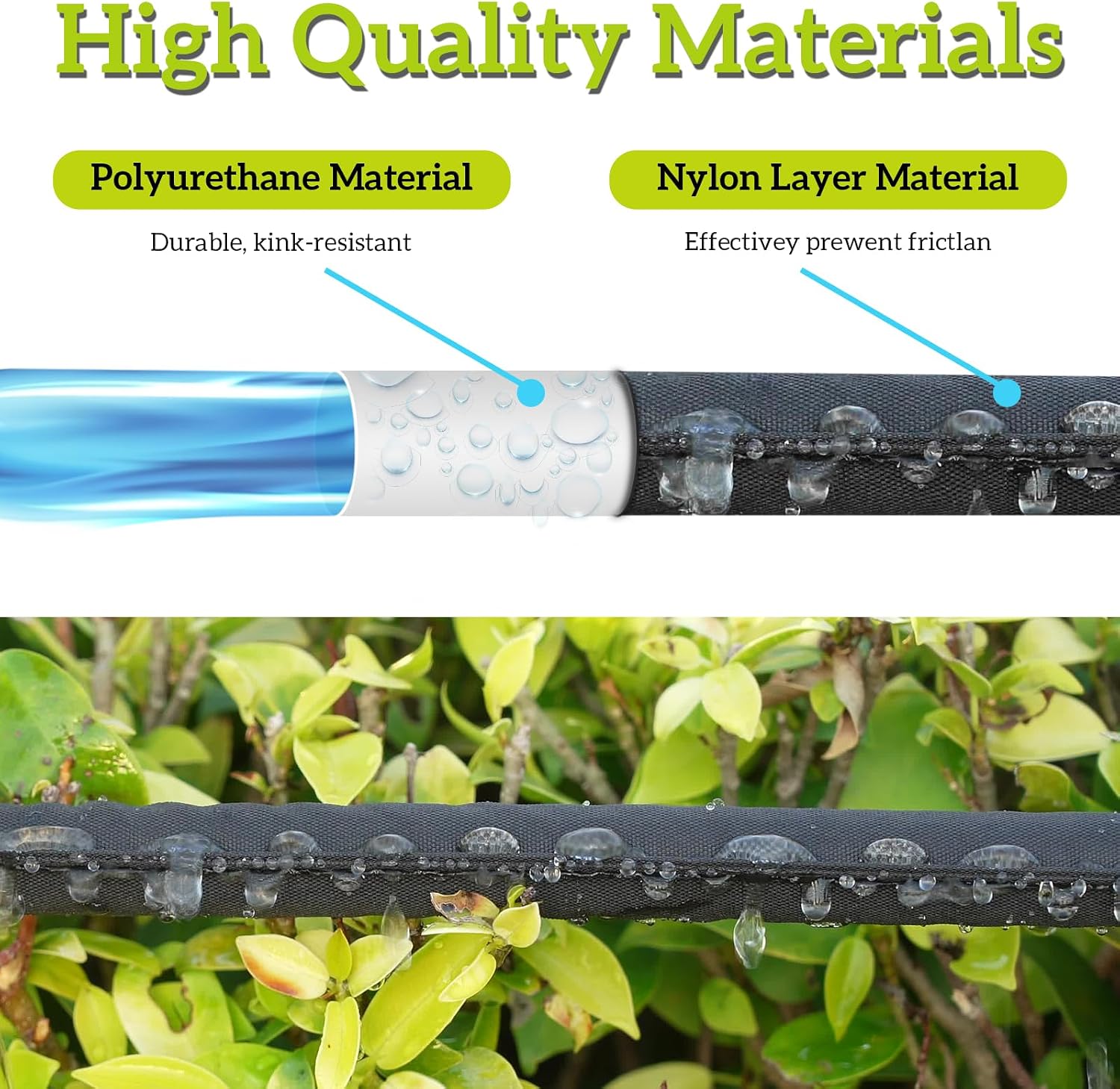 LINEX Flat Soaker Hose 1/2" x 50 ft with Stake for Garden Beds Drip Sprinkler Irrigation Hose Heavy Duty Saving 80%