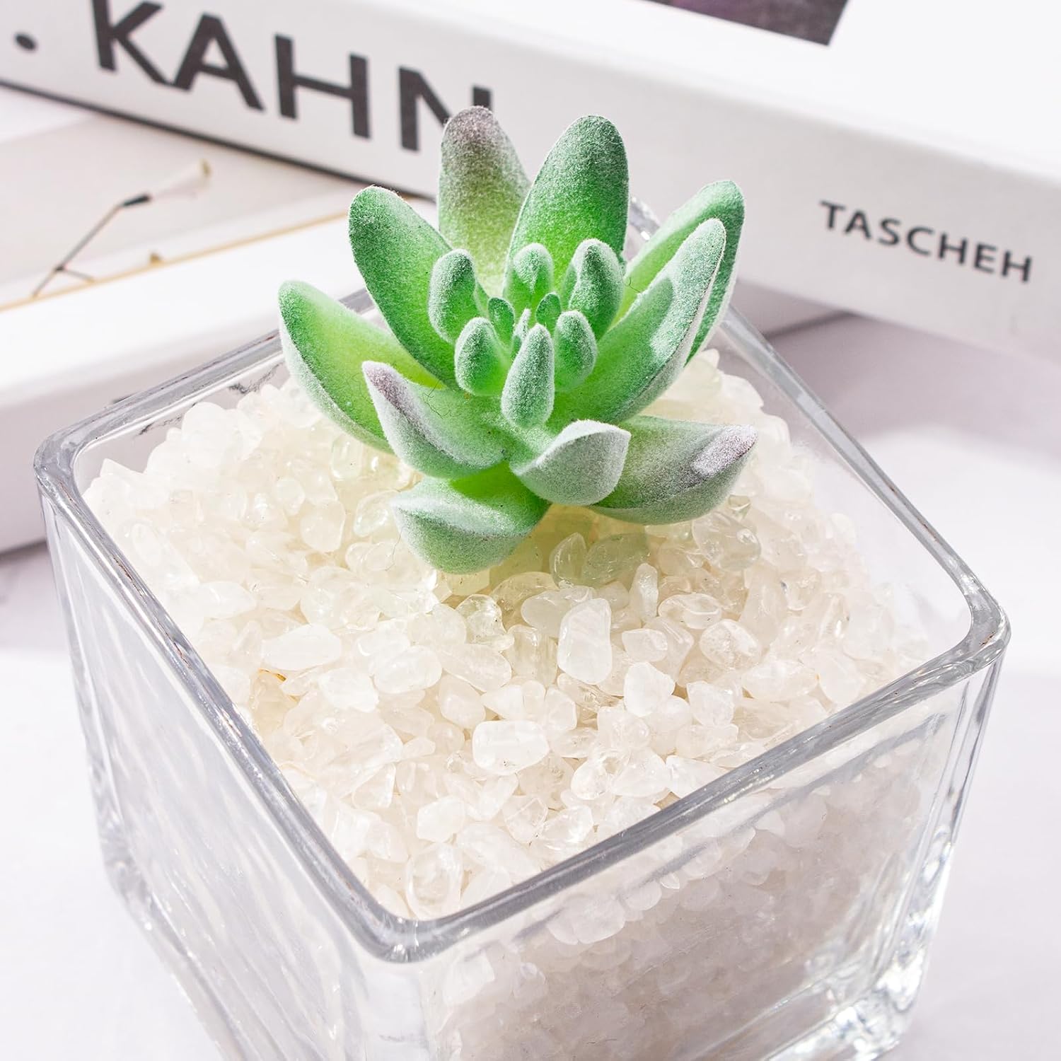 Small Clear Quartz Crystal Chips Aquarium Gravel Rocks Pebbles 3 Lb, Irregular Shaped Fish Tank Rocks Landscaping