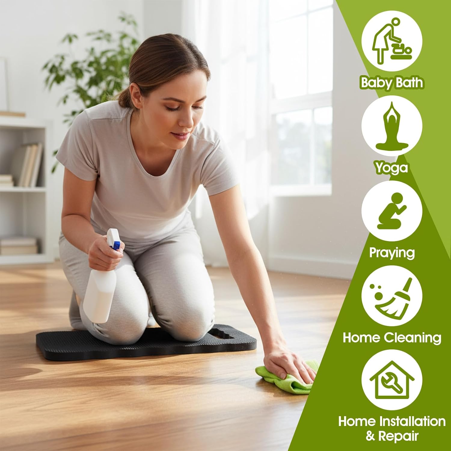 6 PCS Gardening Kneeling Pad, Thick Knee Mat Waterproof Foam Knee Pads Kneeler Mat for Long Gardening Hours,Cleaning