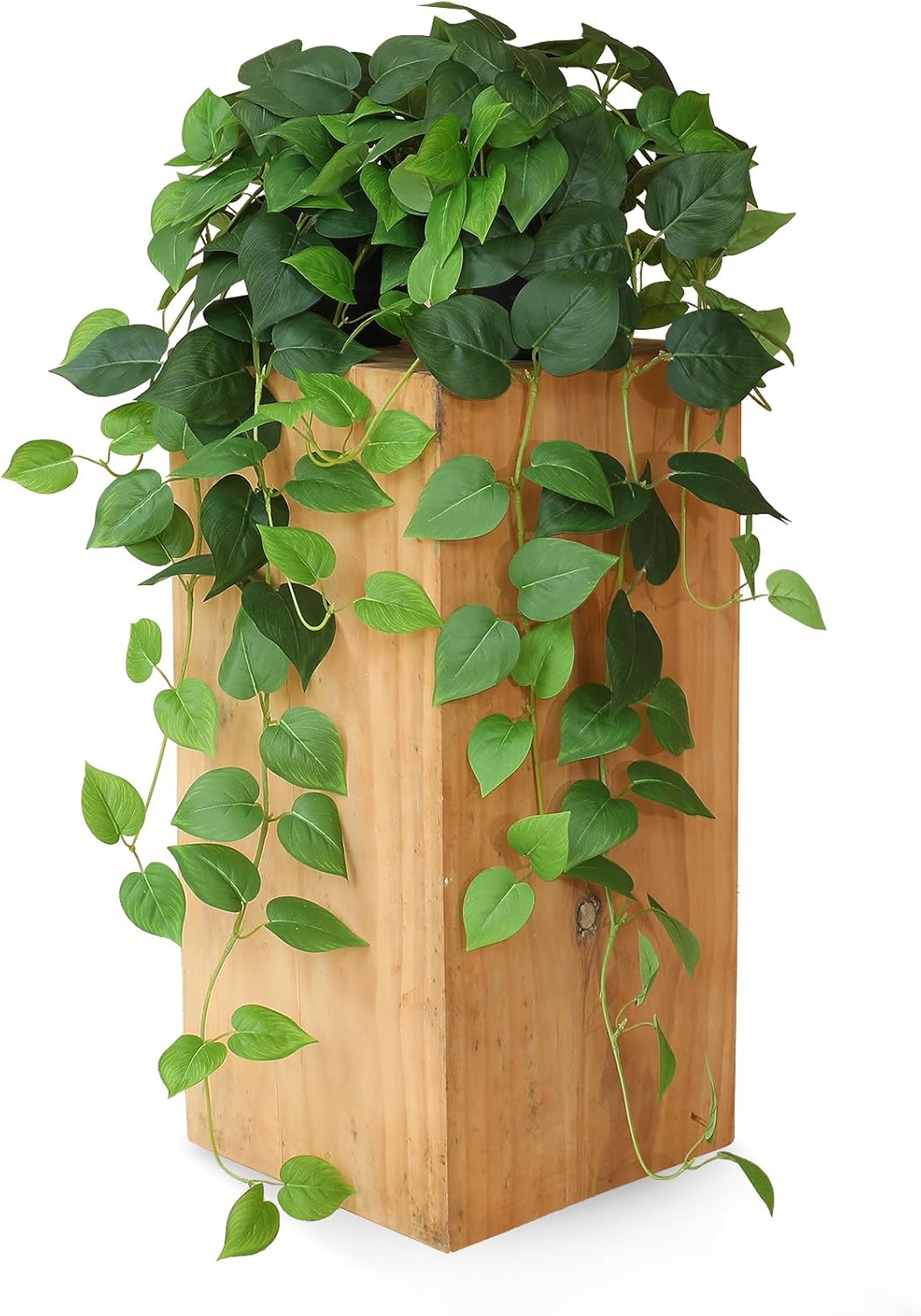 alyptus Fake Pothos Hanging Plants – 33" Set of 2 Faux Ivy Vines with Pots Realistic Silk Devil’s Ivy for Indoor Décor