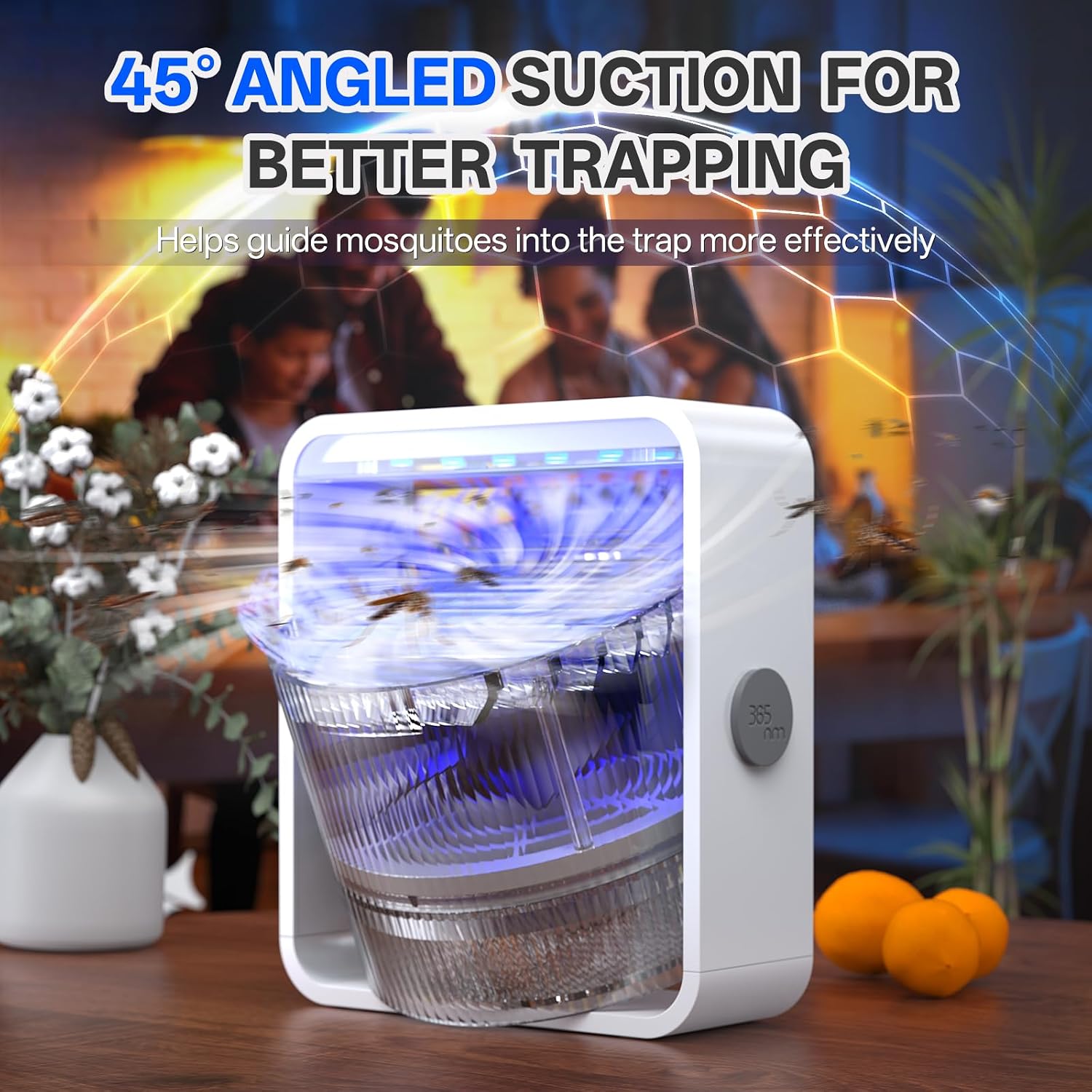 Fruit Fly Traps for Indoors, Gnat and Insects Catcher for House with UV Light, Fan Suction, Ideal for Garage, Kitchen