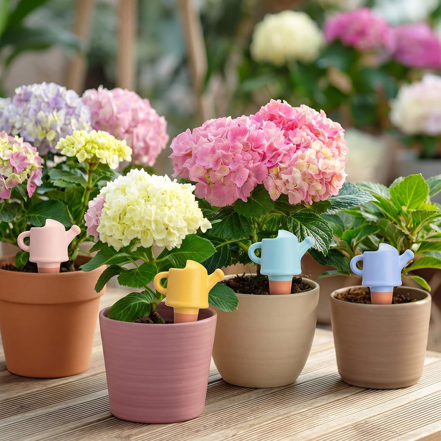 8 Pack Terracotta Self Watering Spikes, Watering Can Self-watering Globes | Slow Release Automatic Planter Insert