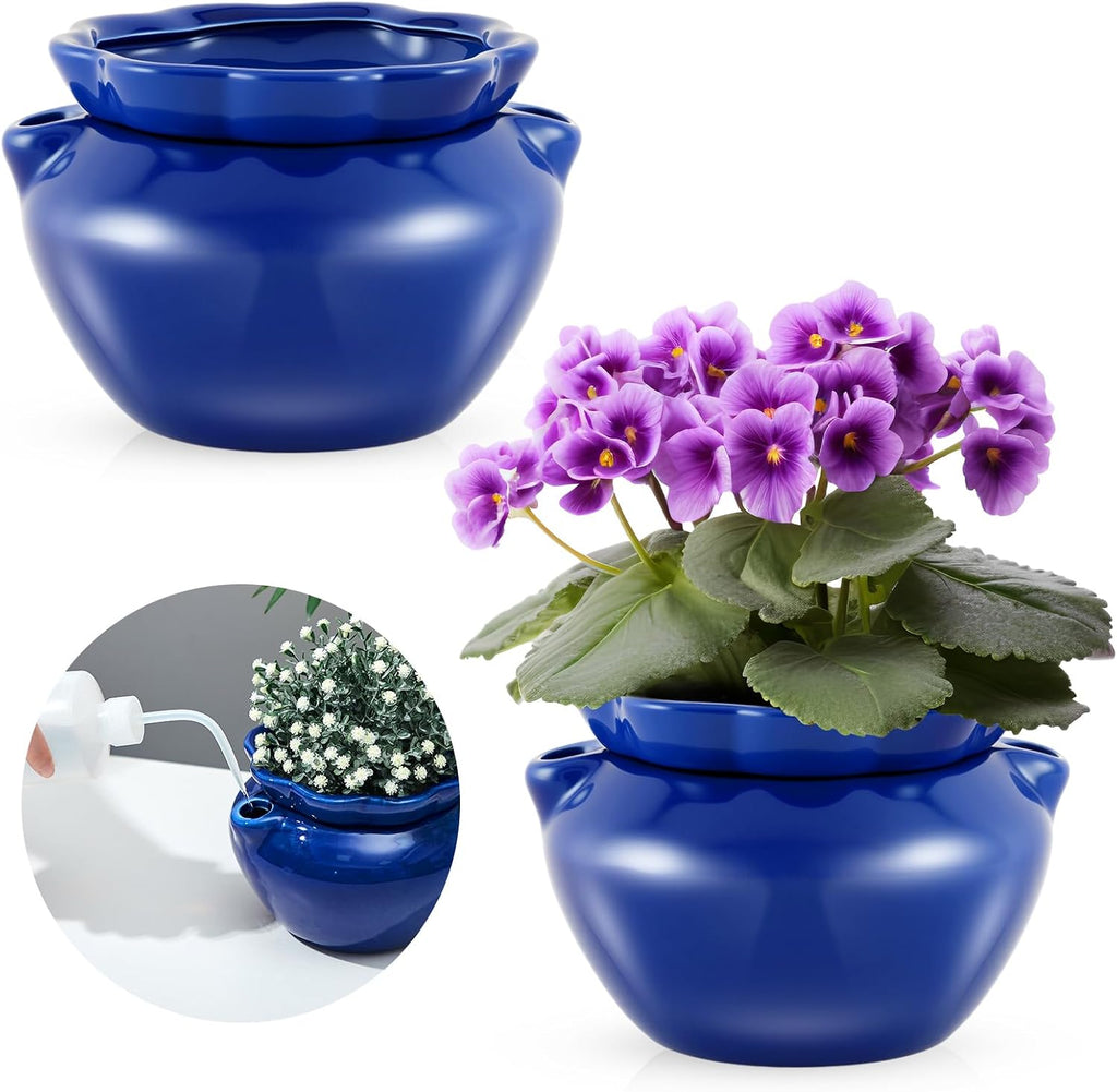 Make Good PlantPod Luxe - Self-Watering Wall Planters (Set of 6, Stone) - Easy to Water and Install - Lightweight - Design Your Own Vertical Garden - Wall Planters for Indoor Plants