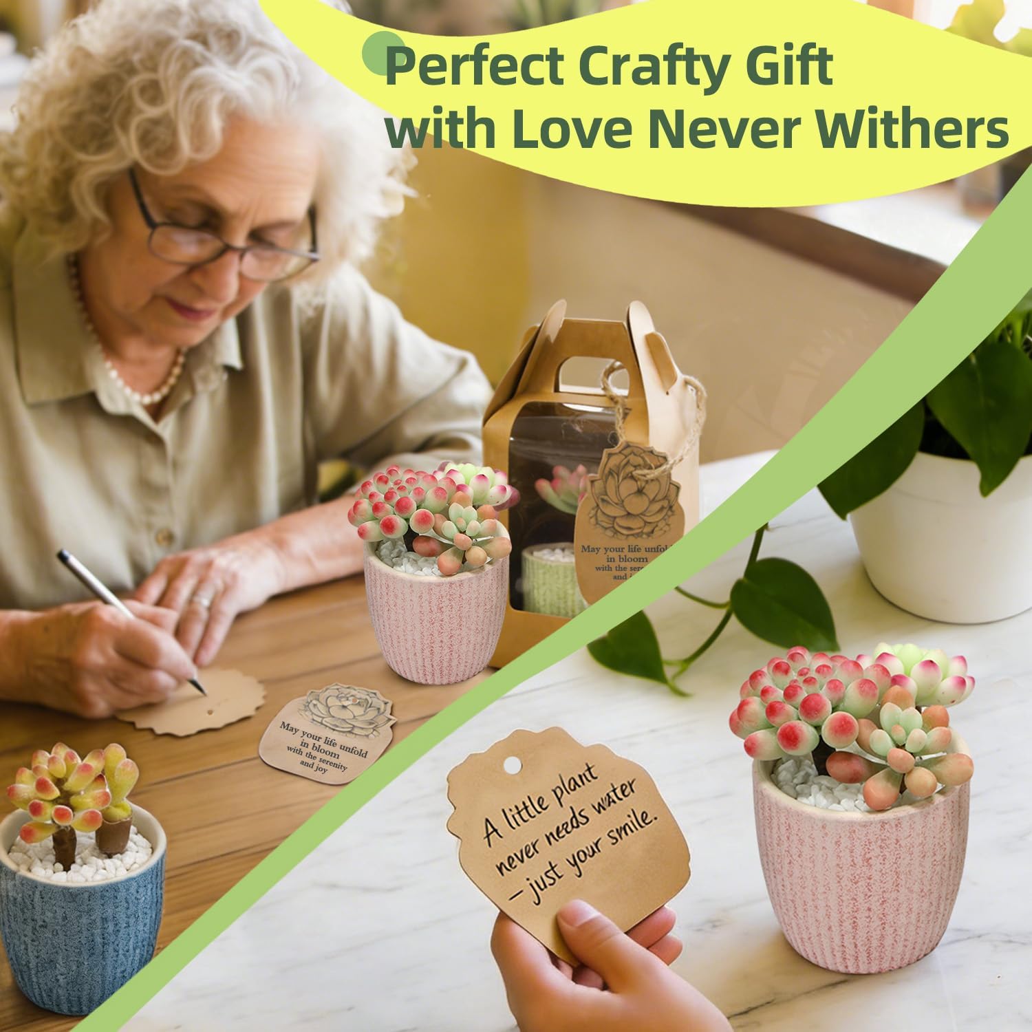 Microland Crafts for Teens Succulents Flower Making Clay Kit Creative Gifts | Crafty Gift w/ Pots & 60+ Tools