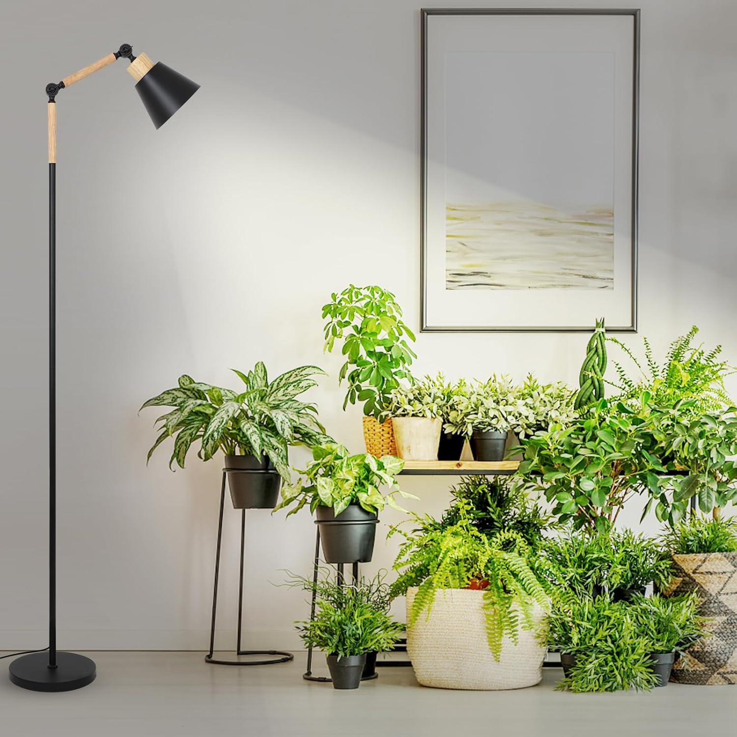 HMVPL Grow Lights for Indoor Plants Full Spectrum, Plant Lights for Indoor Growing with 20W COB Grow Light Blub