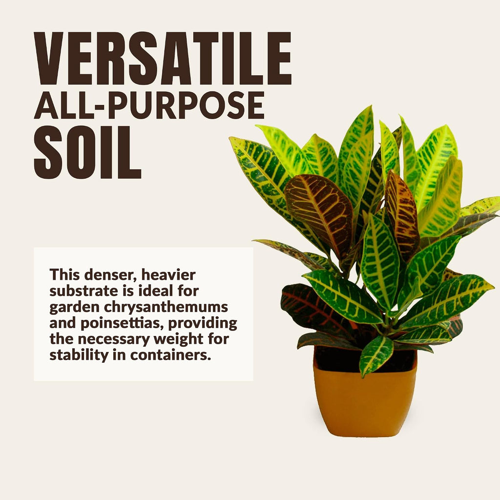 All-Purpose Growing Media with Humus for - Heavier, Pre-moistened Planting Soil Blend with Canadian Peat Moss, Perlite