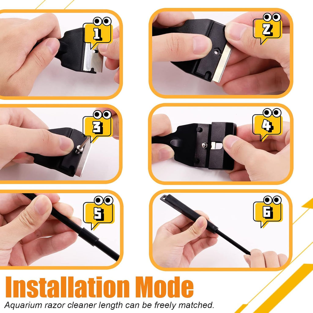 13Pcs Aquascape Tools Kit - Stainless Steel Aquarium Plant Tools - Tweezers, Scissors, Scraper, Sand Spatula for Fish