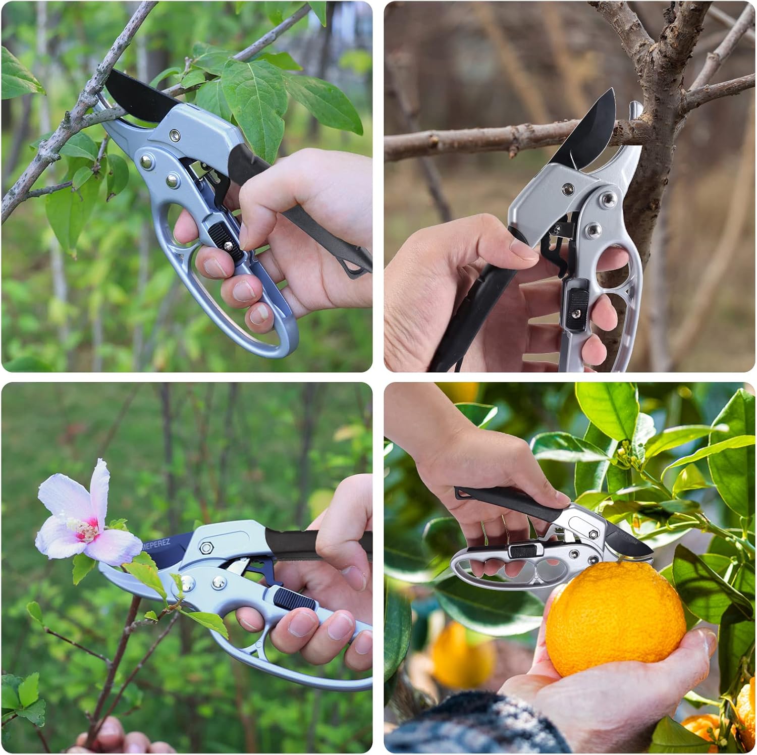 Premium pruning shears for gardening, Work 3 times easier, Pruners heady duty, Sharp garden clippers cuting florist