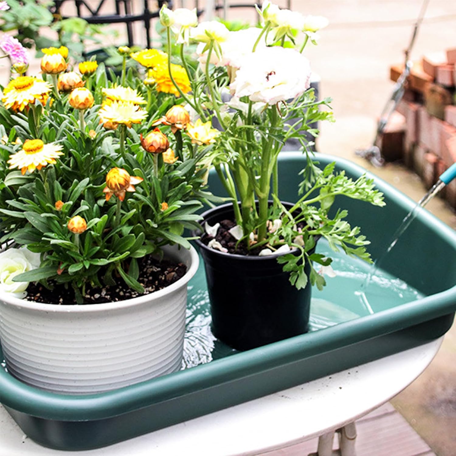Luwint Garden Tidy Potting Tray, Plant Reportting Tray for Indoor Transplanting Gardening Planting Accessories Large