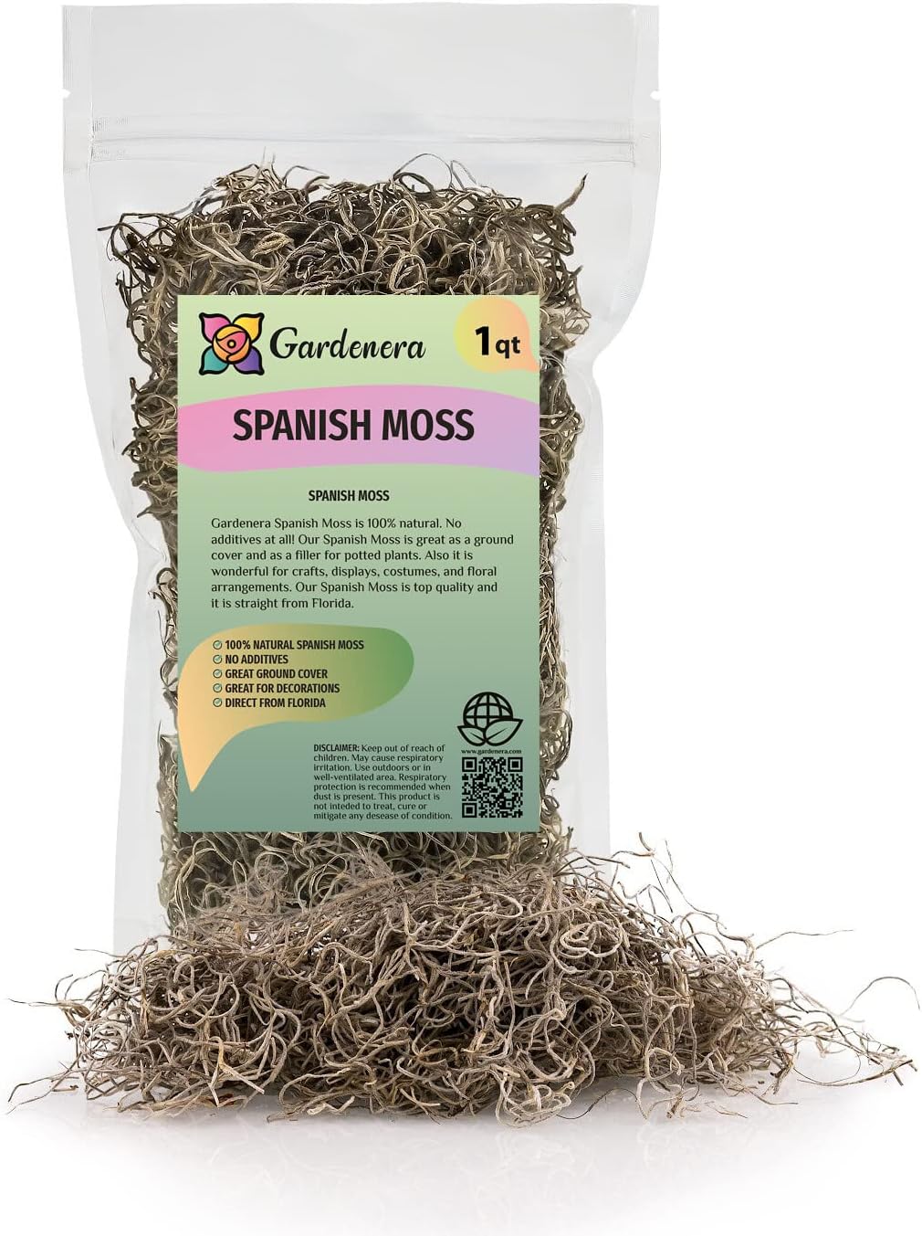 Premium Natural Spanish Moss | Natural Preserved - Great Ground Cover - Filler for Potted Plants - by GARDENERA - 5