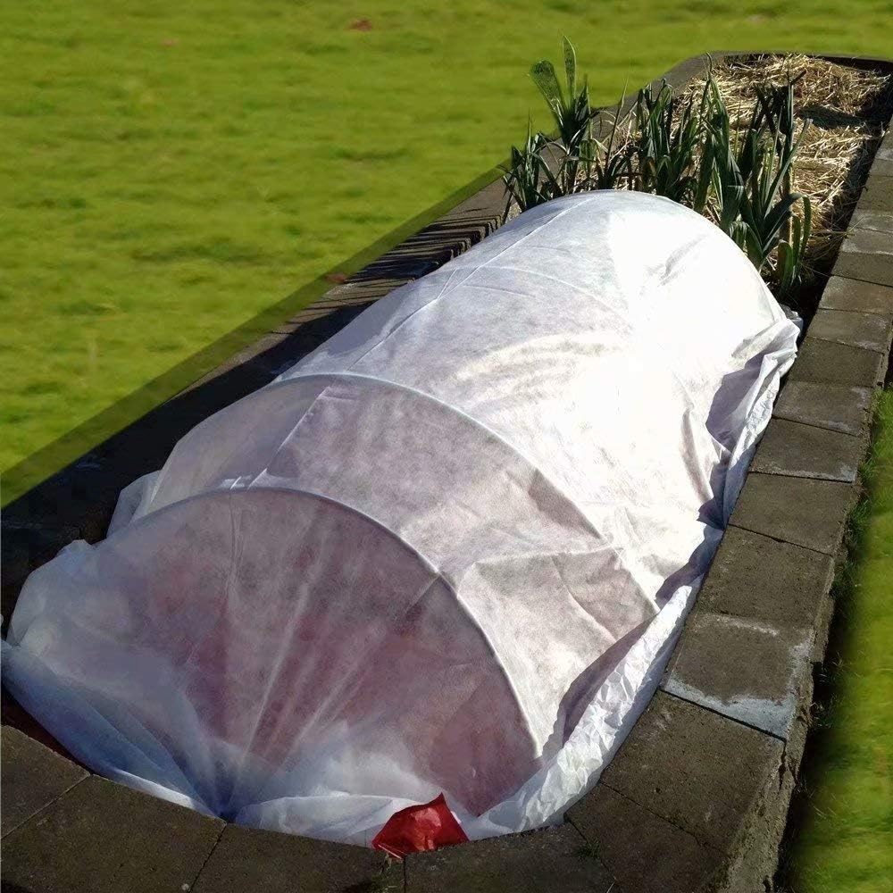 Agfabric Plant Covers Freeze Protection Frost Blankets for Plants 10'x50' 1.2oz Floating Row Cover Garden Plant Cover