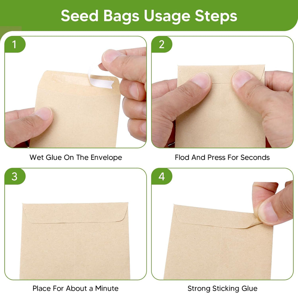 Seed Storage Organizer Box with 4 Compartments, Metal Seed Saving Container with Lockable Lid and Safety Locks