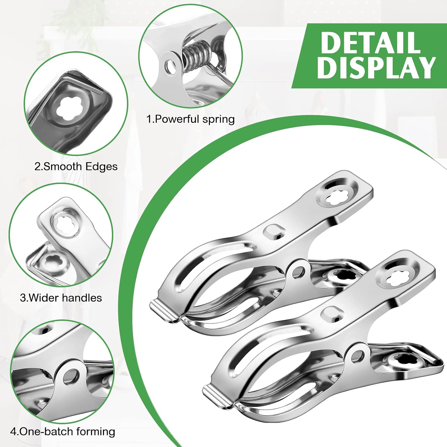 200 Pcs Garden Clips 2 Inch Stainless Steel Small Greenhouse Clamps for Netting Shade Cloth Clips Bulk Plant Metal