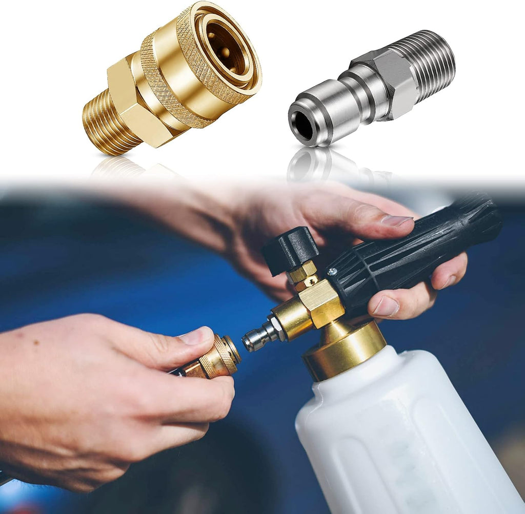 8 Pack NPT 1/4 Inch Pressure Washer Male and Female Quick Connector | Pressure Washer Adapters Pressure Washer