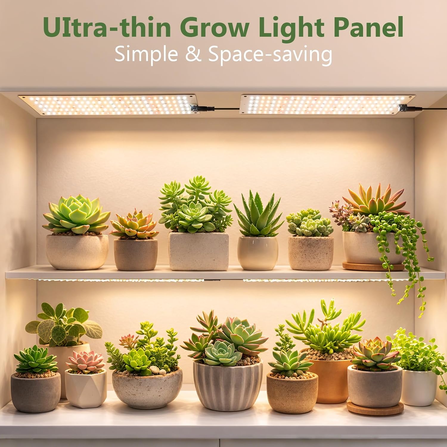 LBW Plant Grow Light, 810 LEDs Full Spectrum Plant Lights for Indoor Growing, Ultra-Thin Panel Grow lamp for Under