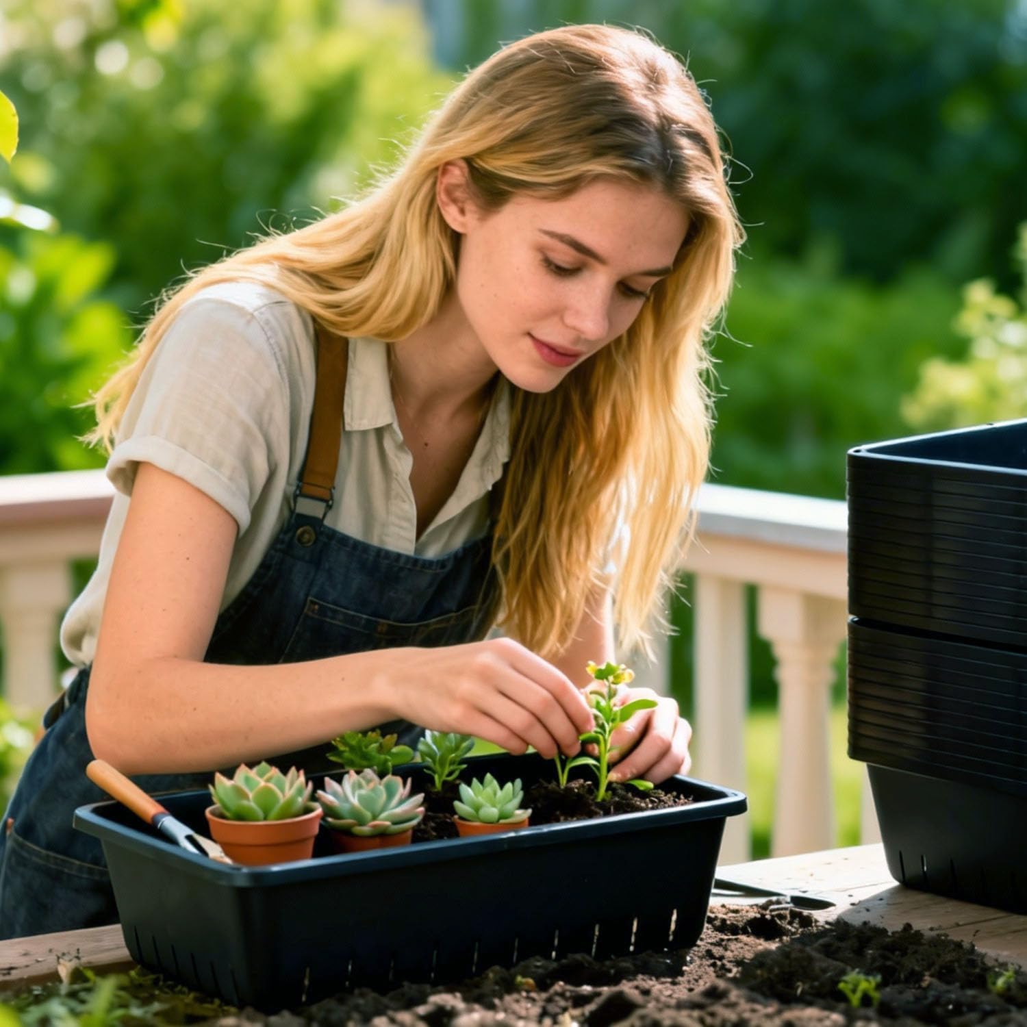 25 Pack Seed Starter Trays 10 x 7 inches Microgreens Growing Trays with Mesh Bottom for Germination, Hydroponic &