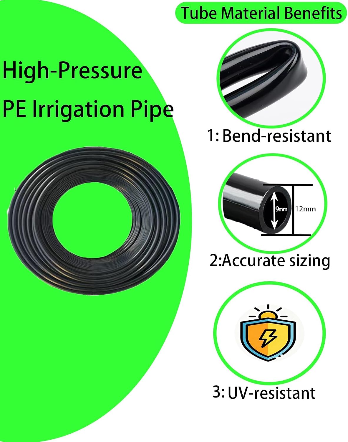 360° Adjustable Drip Irrigation System – Garden Watering Sprinkler System | 12mm Large-Diameter Tubing, Automatic