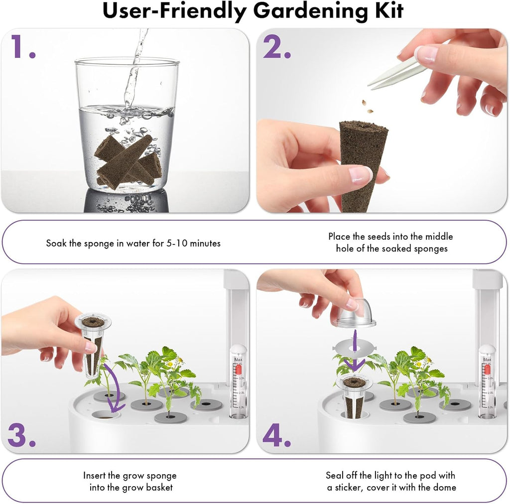 LYKOCLEAN Salad Romaine Lettuce Seed Pods for AeroGarden,Ahopegarden, iDOO Hydroponics Growing System,350 Seeds+