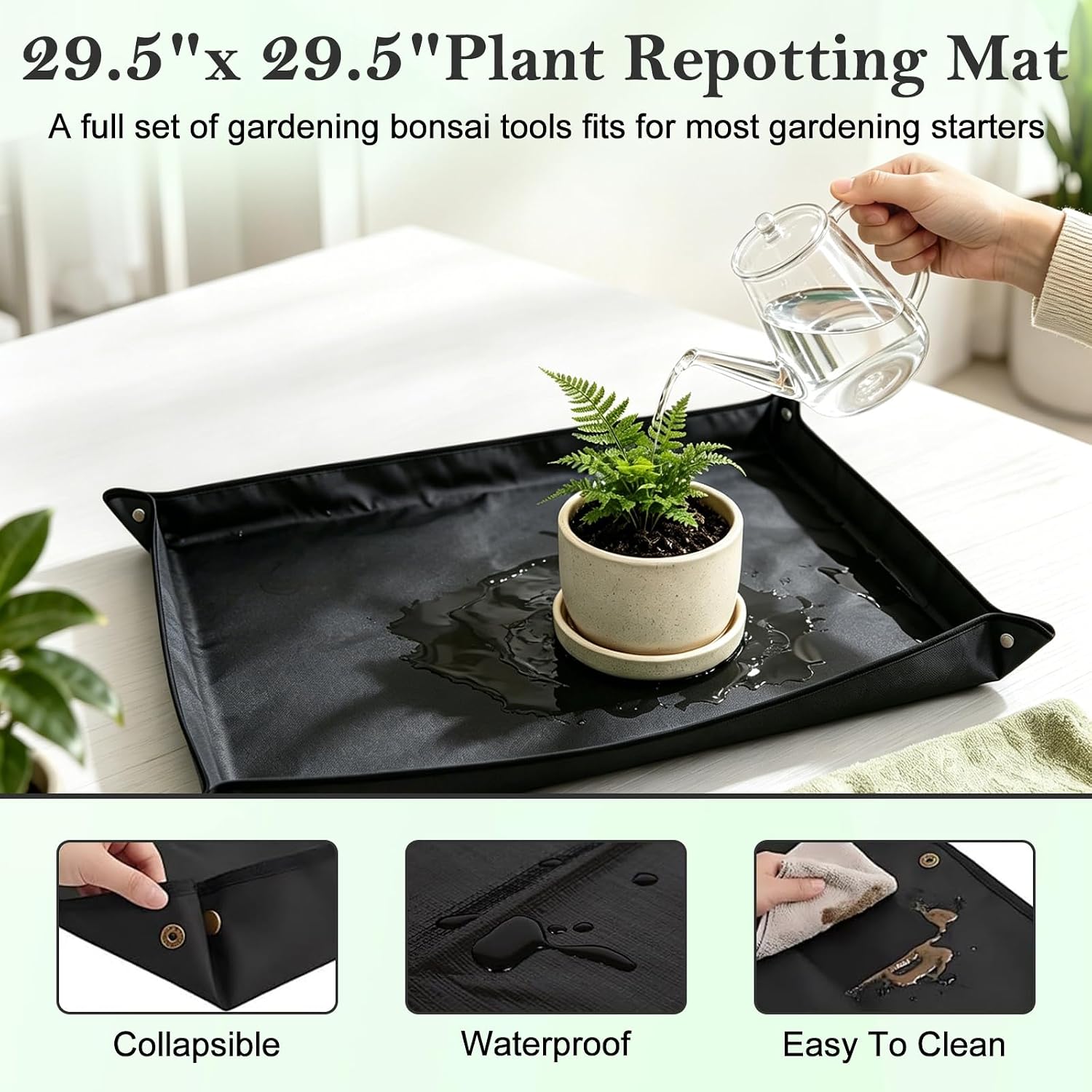Bonsai Tools Set, 26 Pcs Garden Tools Set for Beginner, Includes Bonsai Wire Kit, Pruning Shears, Plant Mat, Bonsai