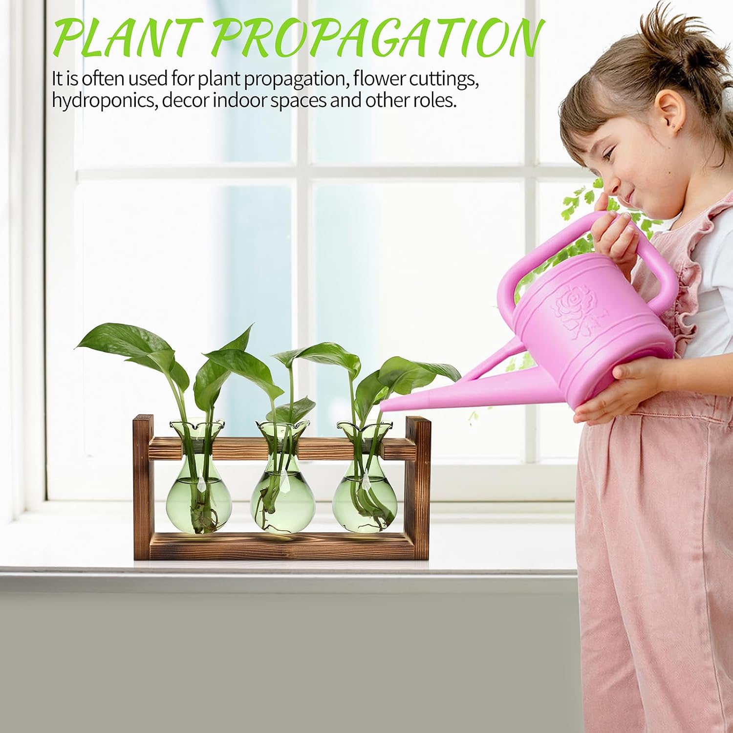 Plant Propagation Station Plant Terrarium Unique Birthday Gifts for Women | Plant Lovers Home Office Decor Planter with