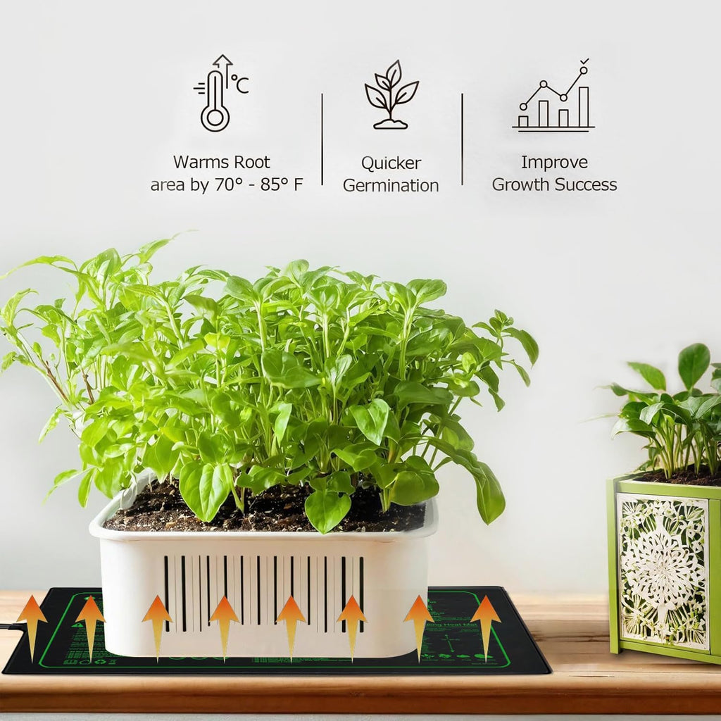 20"x20" Durable Seedling Heat Mat for Seed Starting and Germination | Waterproof Warm Hydroponic Heating Pad with ETL