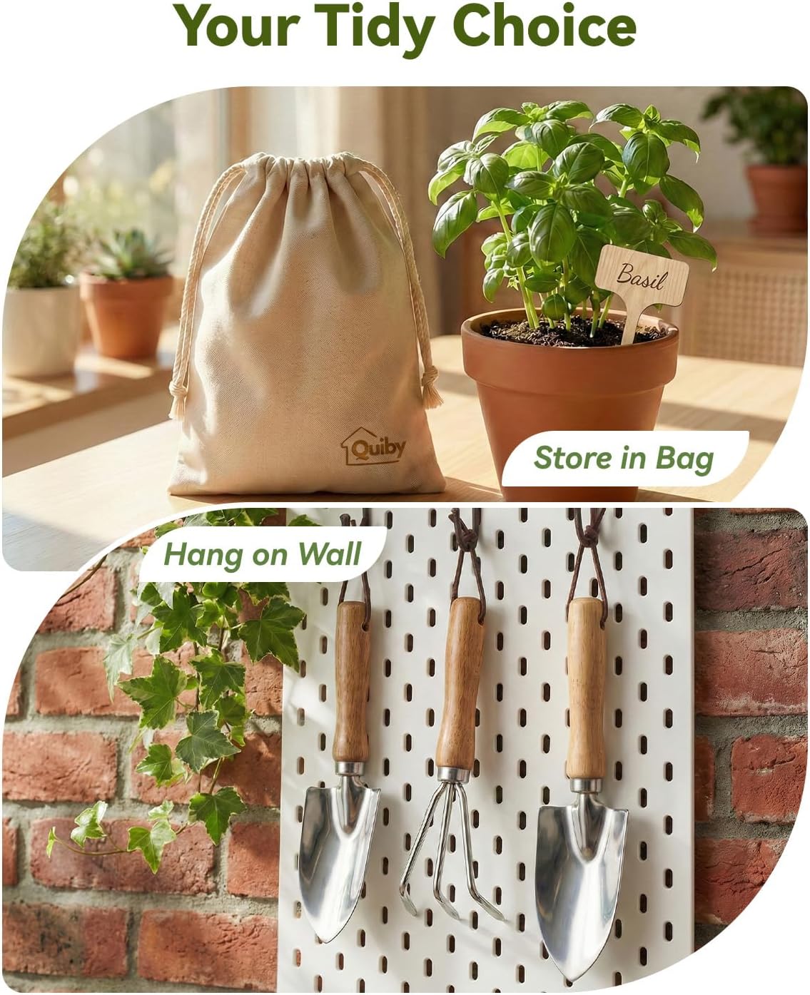 19-Piece Small Gardening Tools Set, Indoor Plant Tools for Houseplant | Mini Garden Tools, House Plant Tools Set