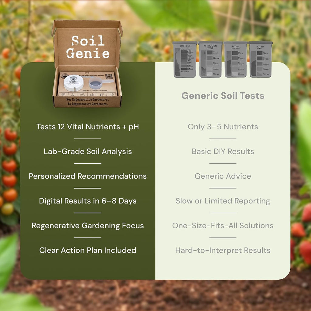 Soil Genie Test Kit Professional pH & Nutrient Testing | pH & Nutrient Testing Kit for Fruits, Vegetables & Flowers