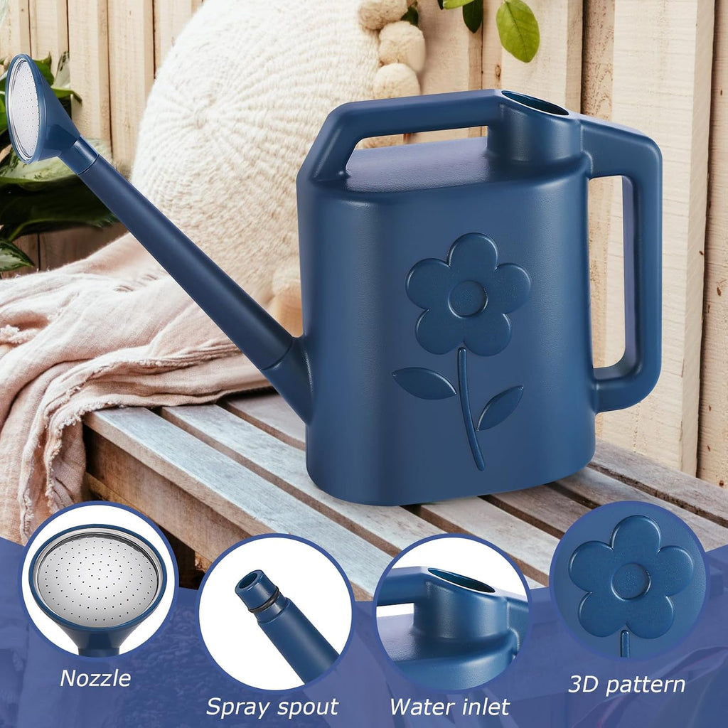 2 Gallon Watering Can for Indoor Plants, Garden Watering Cans for Outdoor Plant House Flower, Modern Plant Watering Can
