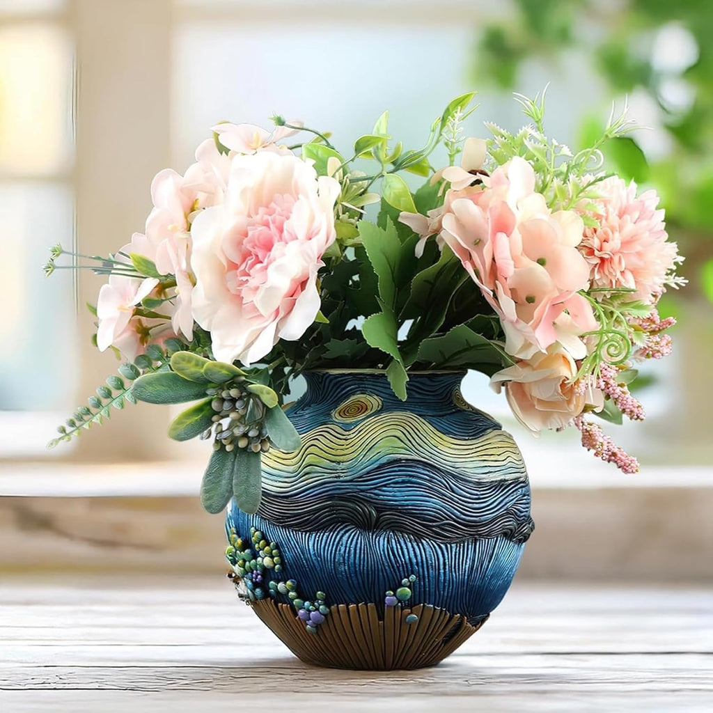 Starry Night Vase Plant Pot Unique Planters for Indoor Plants and Outdoor Plants - Unique Plant Pots and Vases for Home