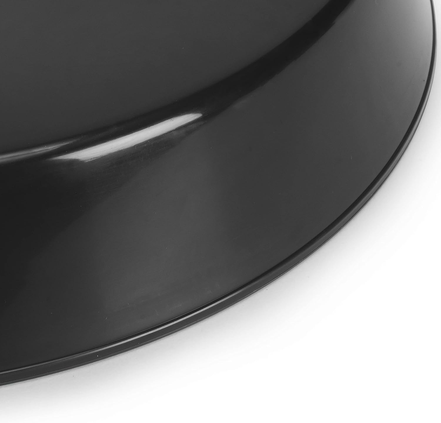 Saucers, Black, 16 Inch (14.25 Inch Base), Case of 5 | Polypropylene, Heavy Duty Indoor/Outdoor, Drip Pan & Tray