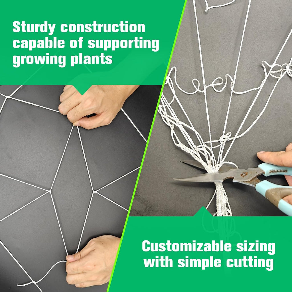Trellis Netting 5 x 350ft 6x6 in Soft Mesh Garden Netting, Climbing Plants | Heavy Duty Trellis Netting, for Climbing