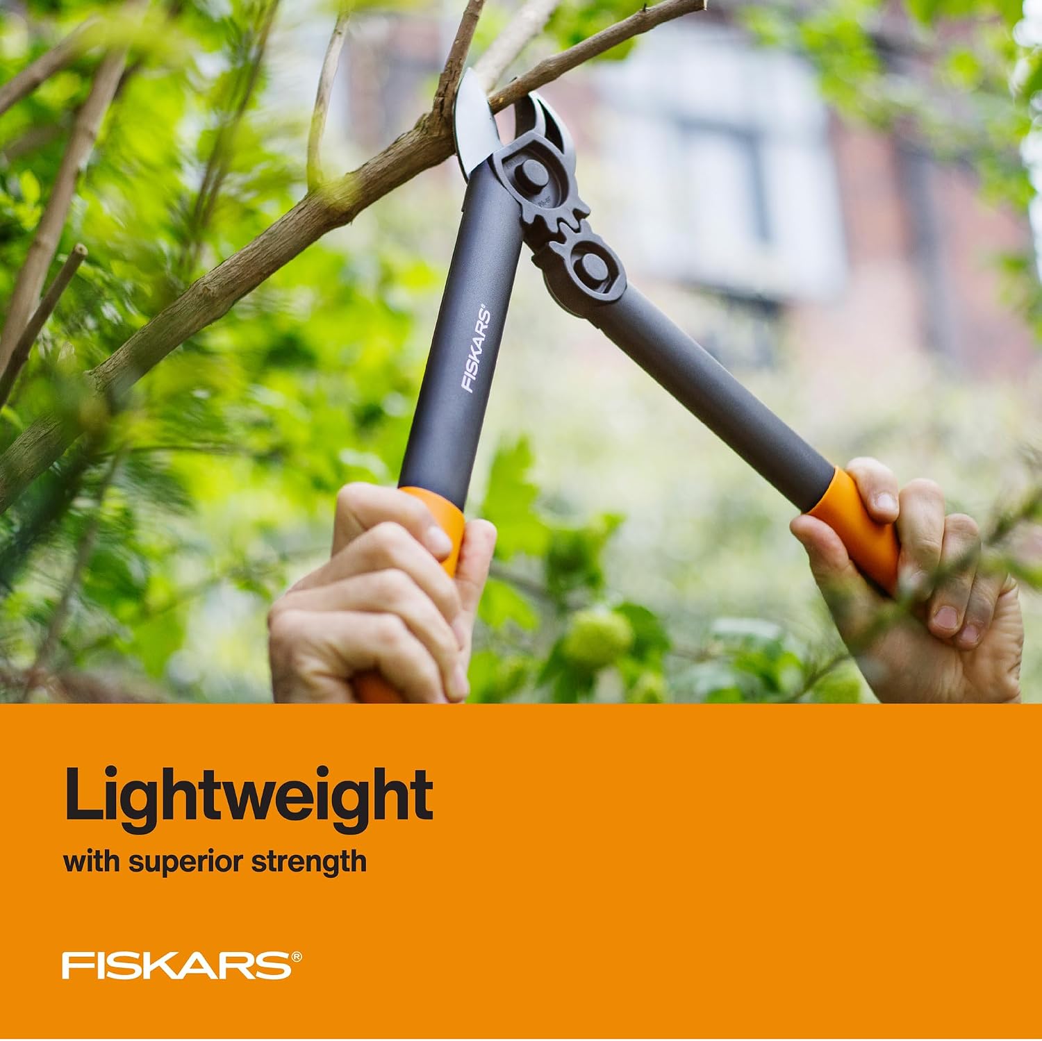 Fiskars 15” PowerGear Garden Anvil Loppers, Tree Trimmer, 1.25" Cuts
