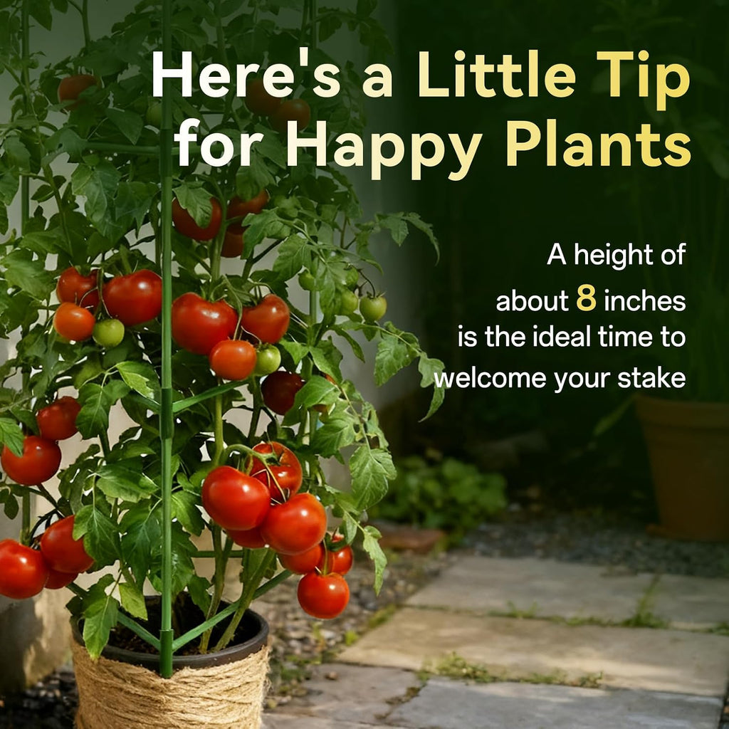 Halatool 3 Pack 60 Inch Adjustable Tomato Cages for Graden | Heavy Duty, Metal Tall Collapsible Tomato Trellis Plant