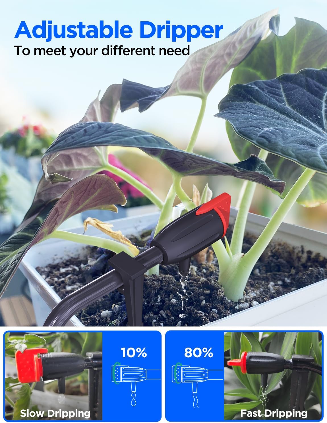 LetPot Automatic Watering System Plant Watering Devices Drip Irrigation Kit | Wi-Fi & App Control, Water-Shortage