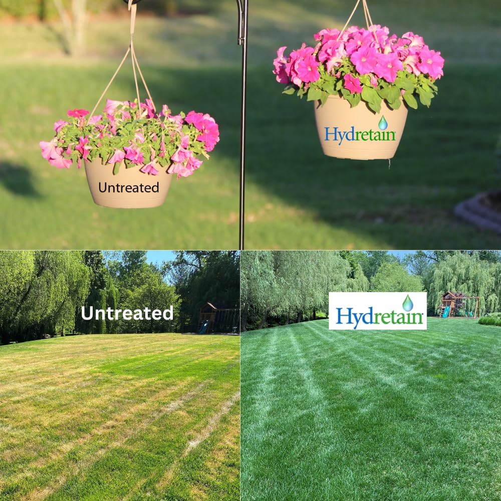 Hydretain Root Zone Moisture Manager — Converts Soil Moisture to Plant-Usable Water for Drought Protection — Reduce