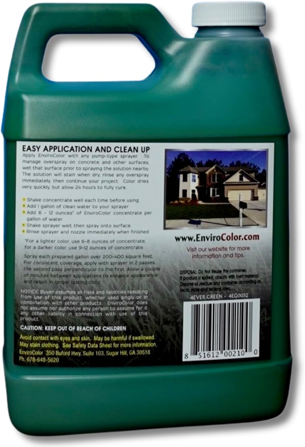 4EverGreen Grass Colorant/Turf Paint – 32 oz Concentrate Covers 1,000 sq ft – Restore Dormant, Drought-Stricken or
