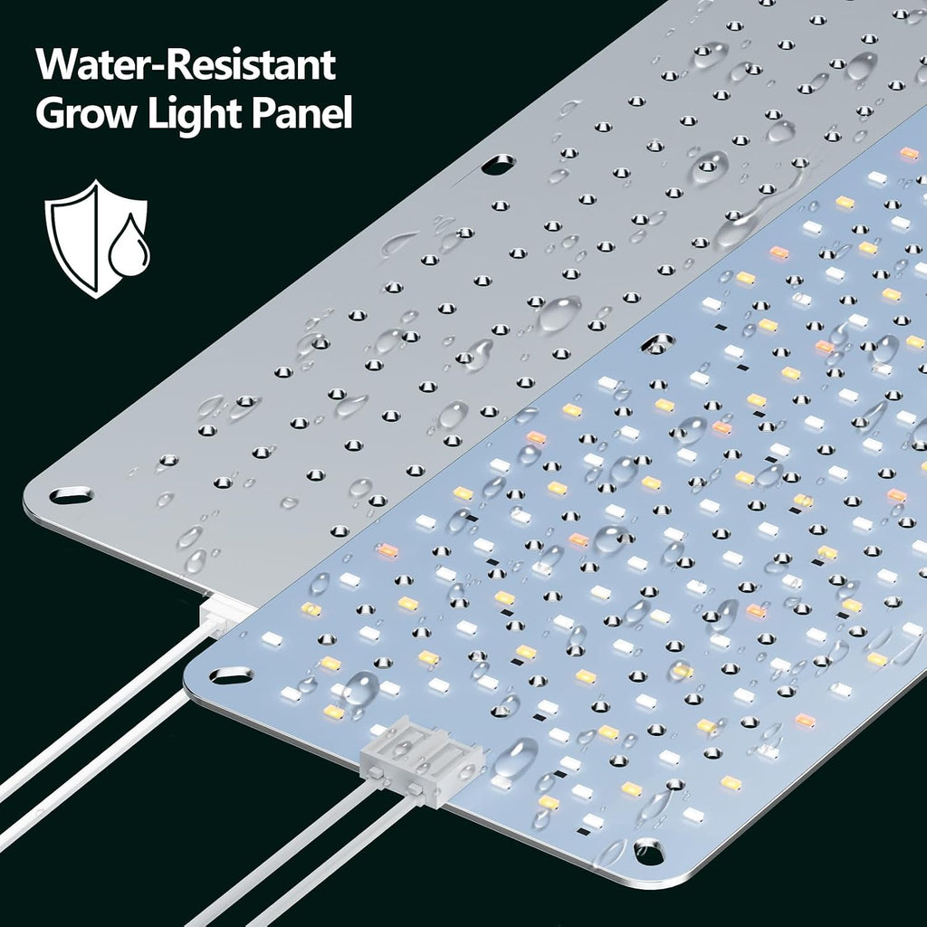 6-Pack Grow Lights for Indoor Plants, Full Spectrum LED with Timer | 1152 LEDs Plant Light, High PPFD, 4/8/12/16/20H
