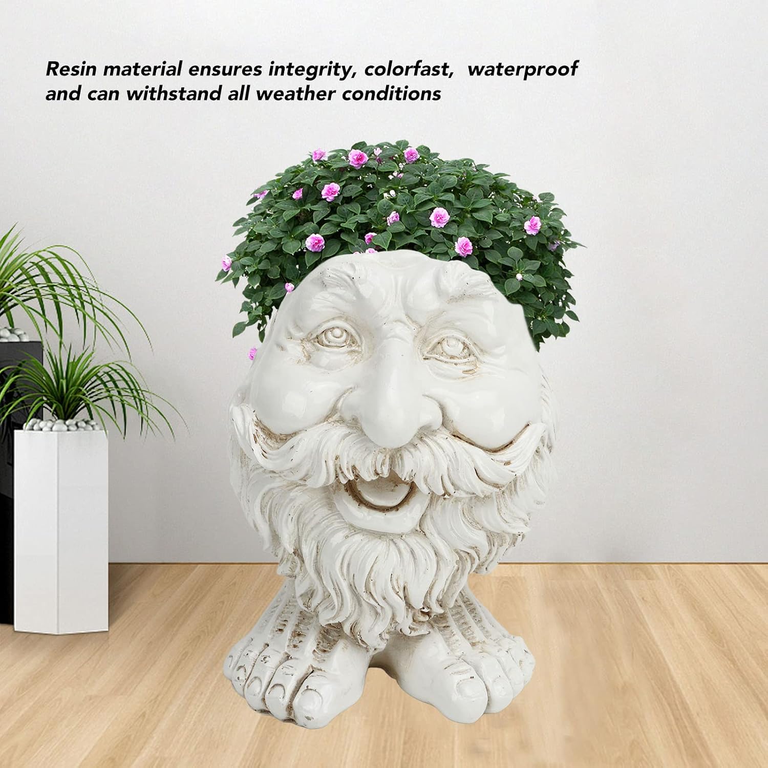 15cm Funny Face Plant Pots Head planters for Outdoor Plants 6in Unique Image Cute Funny Shape Personalized Head Flower
