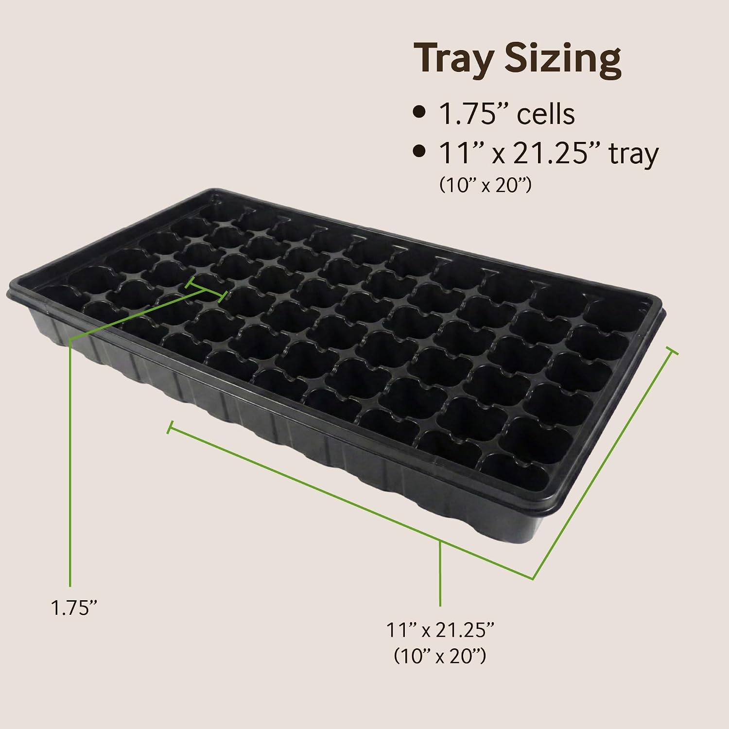 PlantBest 72 Coconut Coir Pellet Seed Starting Greenhouse Kit – 35mm Peat-Free Pellets, All-in-One Seed Starter Tray
