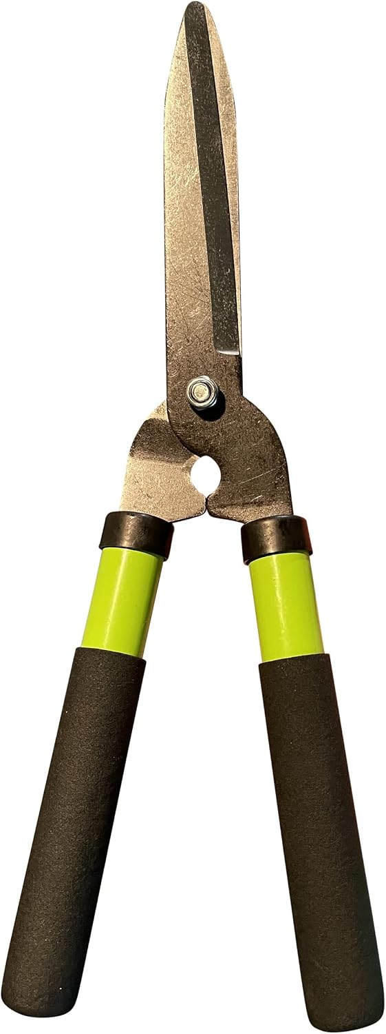 GARDEN GURU Hedge Shears Clippers for Trimming & Shaping Borders, Boxwood, Decorative Shrubs – 15 inch High Carbon