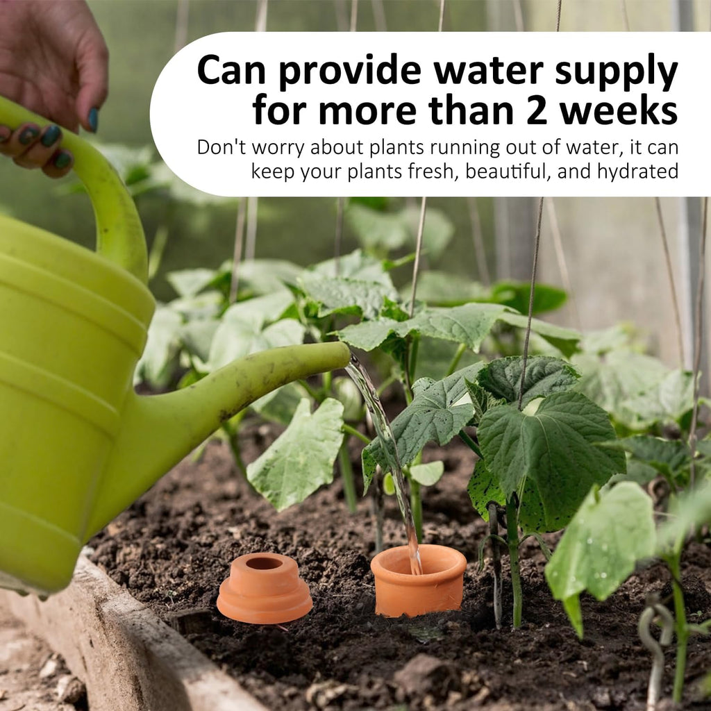 8pcs 3.1 * 3.1 * 6in Olla Pots for Garden Olla Watering System Terracotta Watering Pots Olla Watering Pot with Lid