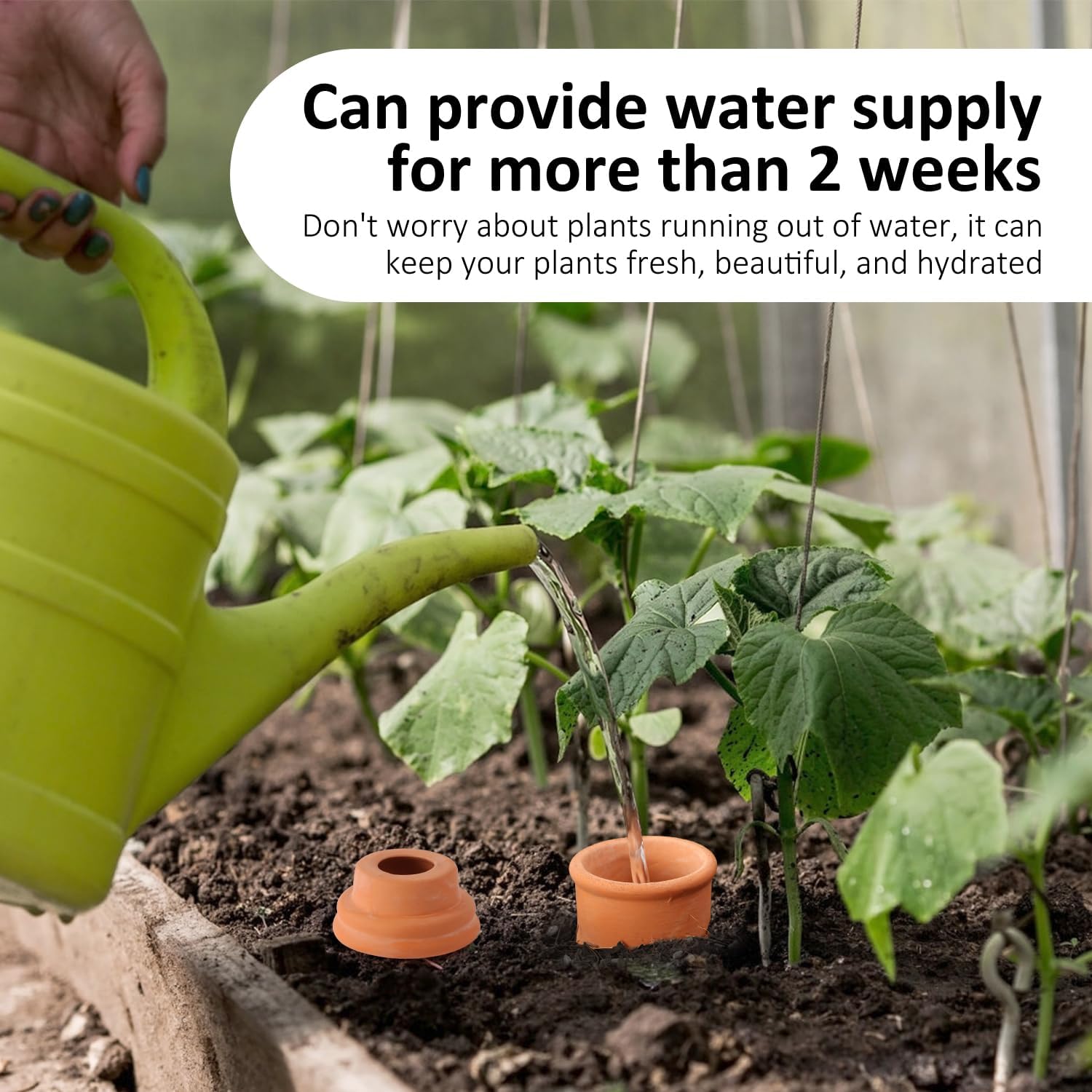 8pcs 3.1 * 3.1 * 6in Olla Pots for Garden Olla Watering System Terracotta Watering Pots Olla Watering Pot with Lid