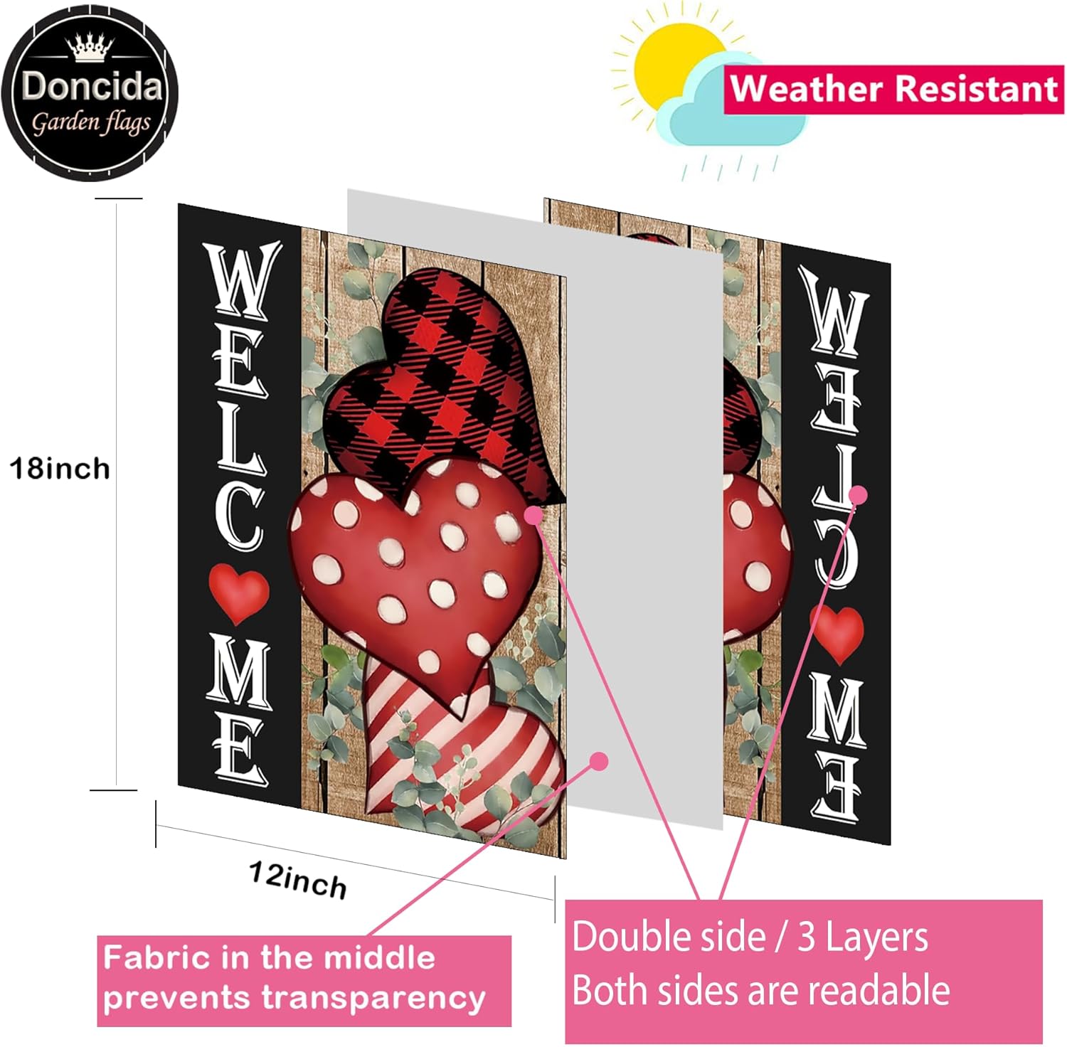 20 Pack Seasonal Garden Flags Set Double Sided 12x18 Inch Small Yard Flags, Holiday Seasonal Garden Flag for Outside