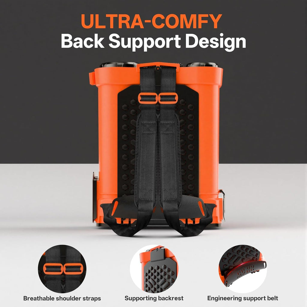 Maxlander 4.2 Gal Battery Powered Backpack Sprayer with 2 x 2.0Ah Battery | 90 Psi Adjustable Pressure, 6 Spray