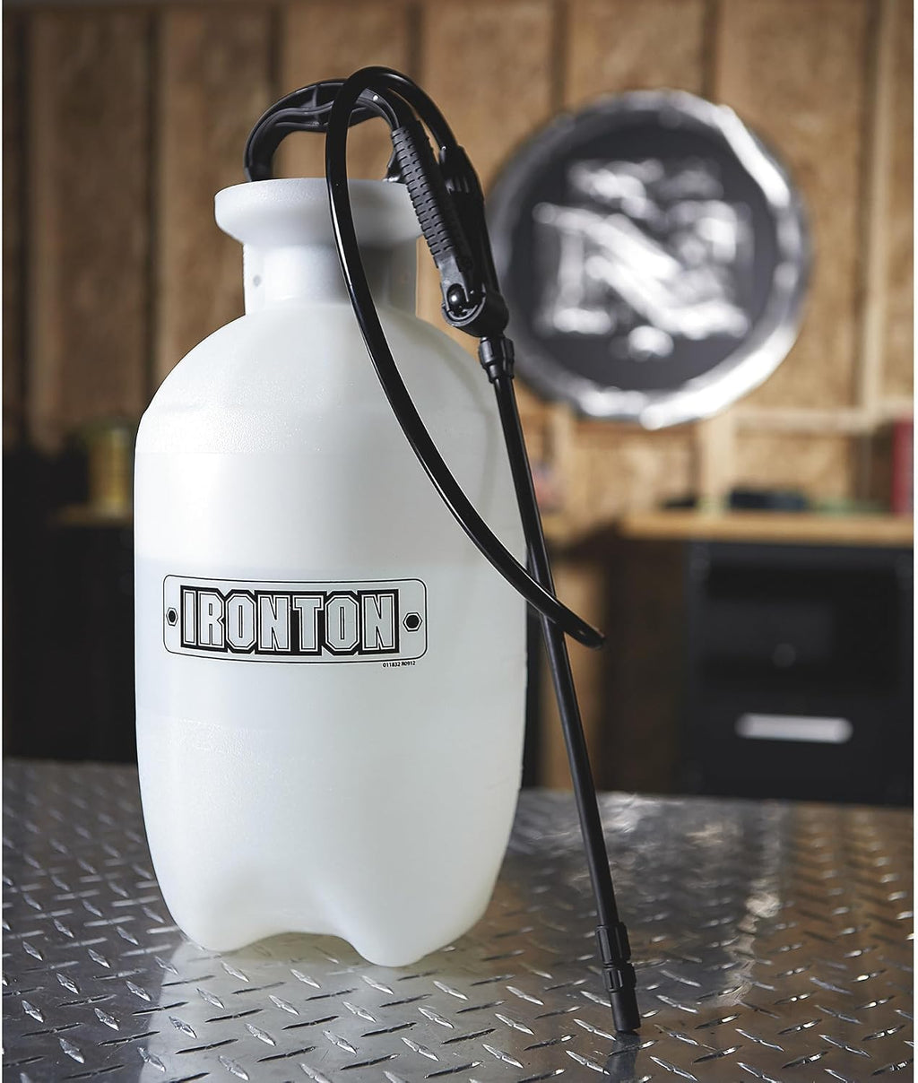 Ironton 12V Sprayer Pump, 2-Gallon, 45 PSI, 15.5in. Wand | Piston pump, Adjustable nozzle, Anti-clog filter, Compact