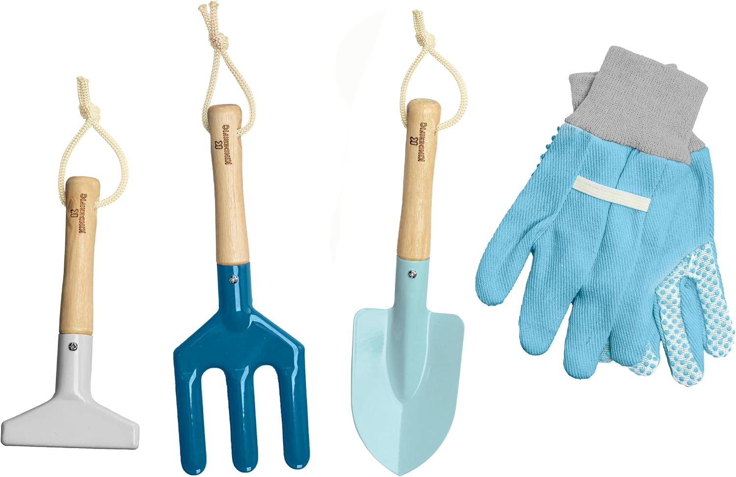 Gardening Set, Tool Kit, for Kids, STEM, Includes Tote Bag, Spade, Watering Can, Rake, Fork, Trowel and Gloves (Camo