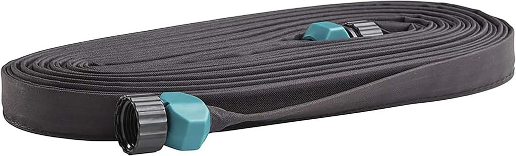 Gilmour 75' Black Flat Weeper Soaker Hose for Garden Beds, Drip Irrigation Outdoor Hose, Flexible Garden Hose for