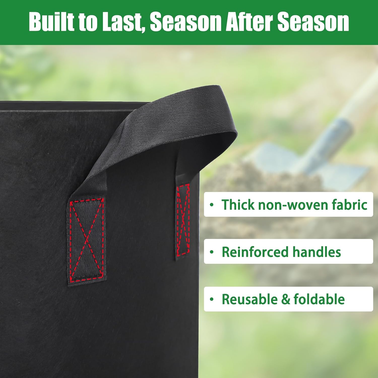 20 Gallon Plant Grow Bags 8 Pack 300G Fabric Pots with Handles | Excellent Drainage Promotes Healthy Root Growth