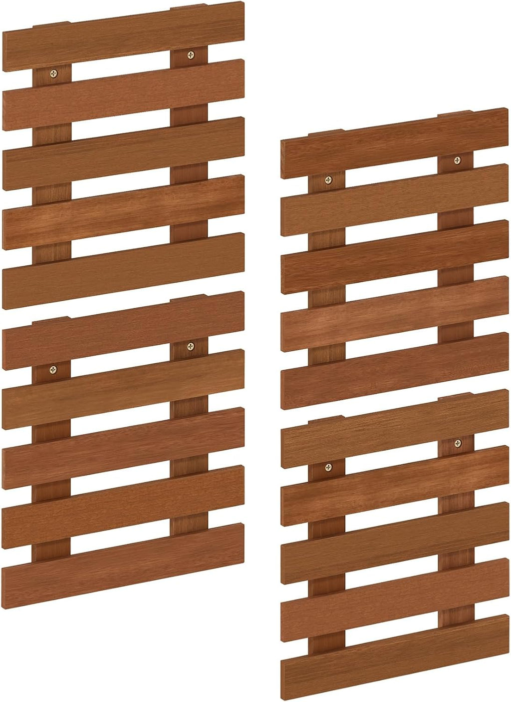 Furinno TIOMAN Outdoor Vertical Wall Planter, Set of 4 Wooden Hanging Planters, for Indoor, Outdoor Plants, Balcony