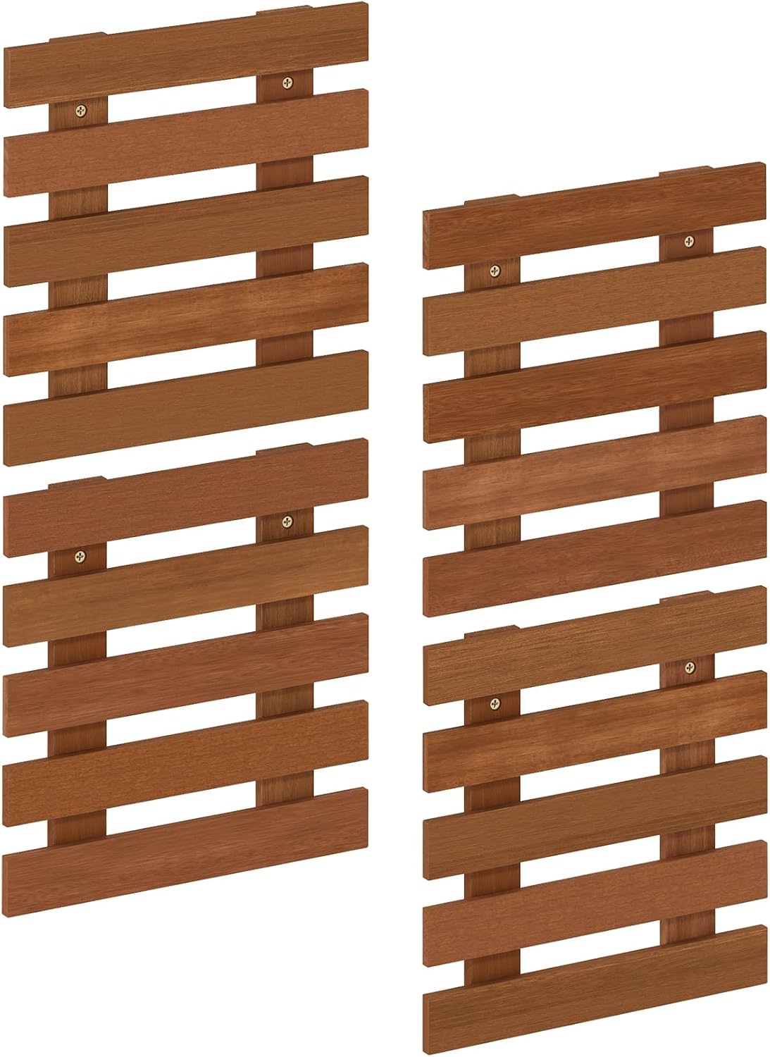 Furinno TIOMAN Outdoor Vertical Wall Planter, Set of 4 Wooden Hanging Planters, for Indoor, Outdoor Plants, Balcony